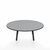 Emeco Parrish Low Table - Round Top Coffee Tables Emeco Table Top 36" Black Powder Coated Aluminum Gray HPL