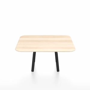 Emeco Parrish Low Table - Square Top Coffee Tables Emeco Table Top 30" Black Powder Coated Aluminum Accoya Wood
