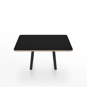 Emeco Parrish Low Table - Square Top Coffee Tables Emeco Table Top 30" Black Powder Coated Aluminum Black Laminate Plywood