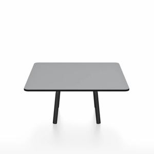 Emeco Parrish Low Table - Square Top Coffee Tables Emeco Table Top 30" Black Powder Coated Aluminum Gray HPL