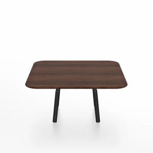 Emeco Parrish Low Table - Square Top Coffee Tables Emeco Table Top 30" Black Powder Coated Aluminum Walnut Wood