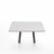 Emeco Parrish Low Table - Square Top Coffee Tables Emeco Table Top 30" Black Powder Coated Aluminum White Laminate Plywood