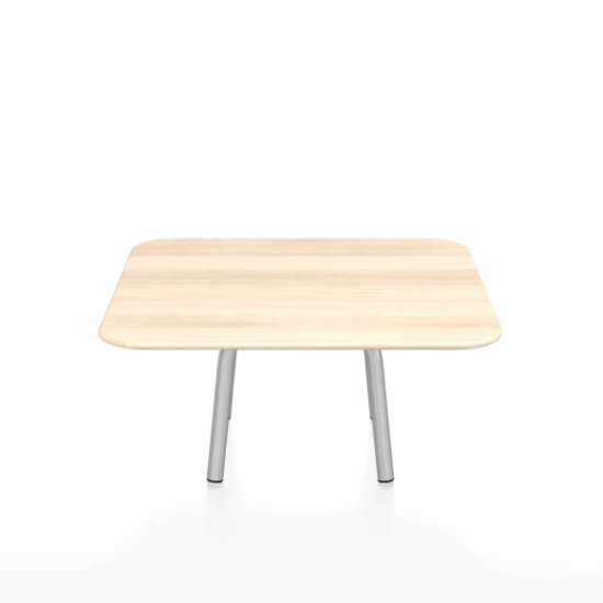 Emeco Parrish Low Table - Square Top Coffee Tables Emeco Table Top 30" Clear Anodized Aluminum Accoya Wood