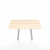 Emeco Parrish Low Table - Square Top Coffee Tables Emeco Table Top 30" Clear Anodized Aluminum Accoya Wood