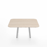Emeco Parrish Low Table - Square Top Coffee Tables Emeco Table Top 30" Clear Anodized Aluminum Ash Wood