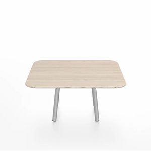 Emeco Parrish Low Table - Square Top Coffee Tables Emeco Table Top 30" Clear Anodized Aluminum Ash Wood