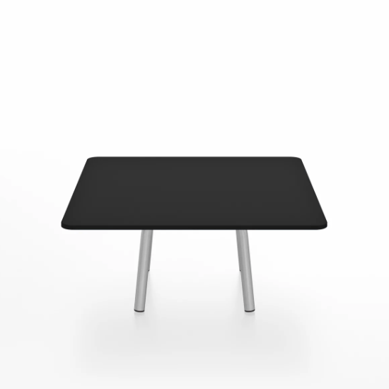 Emeco Parrish Low Table - Square Top Coffee Tables Emeco Table Top 30" Clear Anodized Aluminum Black HPL