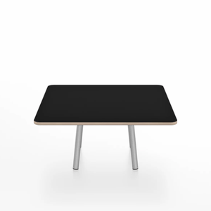 Emeco Parrish Low Table - Square Top Coffee Tables Emeco Table Top 30" Clear Anodized Aluminum Black Laminate Plywood