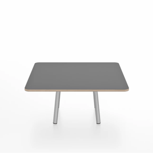 Emeco Parrish Low Table - Square Top Coffee Tables Emeco Table Top 30" Clear Anodized Aluminum Gray Laminate Plywood