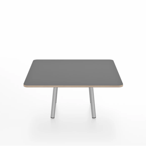 Emeco Parrish Low Table - Square Top Coffee Tables Emeco Table Top 30" Clear Anodized Aluminum Gray Laminate Plywood