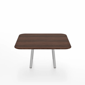 Emeco Parrish Low Table - Square Top Coffee Tables Emeco Table Top 30" Clear Anodized Aluminum Walnut Wood