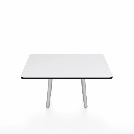 Emeco Parrish Low Table - Square Top Coffee Tables Emeco Table Top 30" Clear Anodized Aluminum White HPL