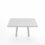 Emeco Parrish Low Table - Square Top Coffee Tables Emeco Table Top 30" Clear Anodized Aluminum White Laminate Plywood