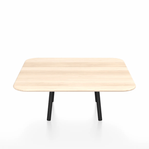 Emeco Parrish Low Table - Square Top Coffee Tables Emeco Table Top 36" Black Powder Coated Aluminum Accoya Wood