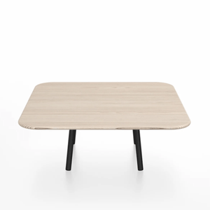 Emeco Parrish Low Table - Square Top Coffee Tables Emeco Table Top 36" Black Powder Coated Aluminum Ash Wood