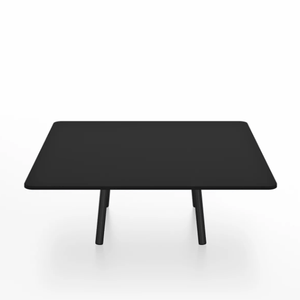 Emeco Parrish Low Table - Square Top Coffee Tables Emeco Table Top 36" Black Powder Coated Aluminum Black HPL