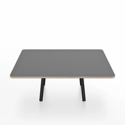 Emeco Parrish Low Table - Square Top Coffee Tables Emeco Table Top 36" Black Powder Coated Aluminum Gray Laminate Plywood