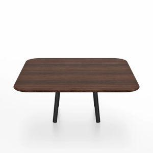 Emeco Parrish Low Table - Square Top Coffee Tables Emeco Table Top 36" Black Powder Coated Aluminum Walnut Wood
