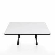 Emeco Parrish Low Table - Square Top Coffee Tables Emeco Table Top 36" Black Powder Coated Aluminum White HPL