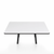 Emeco Parrish Low Table - Square Top Coffee Tables Emeco Table Top 36" Black Powder Coated Aluminum White HPL