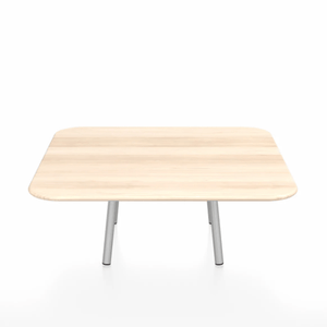 Emeco Parrish Low Table - Square Top Coffee Tables Emeco Table Top 36" Clear Anodized Aluminum Accoya Wood