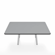 Emeco Parrish Low Table - Square Top Coffee Tables Emeco Table Top 36" Clear Anodized Aluminum Gray HPL