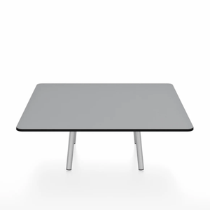 Emeco Parrish Low Table - Square Top Coffee Tables Emeco Table Top 36" Clear Anodized Aluminum Gray HPL