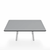 Emeco Parrish Low Table - Square Top Coffee Tables Emeco Table Top 36" Clear Anodized Aluminum Gray HPL