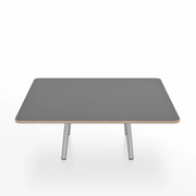 Emeco Parrish Low Table - Square Top Coffee Tables Emeco Table Top 36" Clear Anodized Aluminum Gray Laminate Plywood