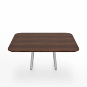 Emeco Parrish Low Table - Square Top Coffee Tables Emeco Table Top 36" Clear Anodized Aluminum Walnut Wood