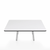 Emeco Parrish Low Table - Square Top Coffee Tables Emeco Table Top 36" Clear Anodized Aluminum White HPL