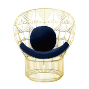 Peacock Pad & Round Throw Pillow Accessories Bend Goods Navy 