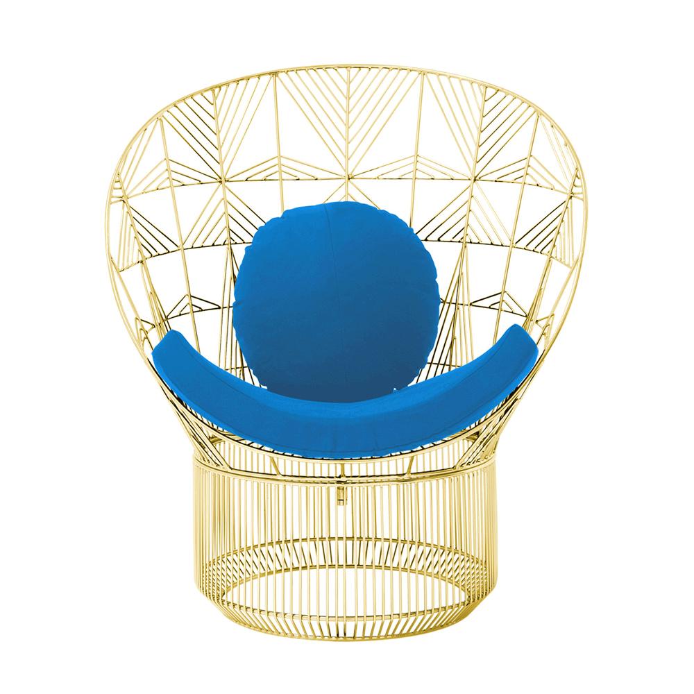 Peacock Pad &amp; Round Throw Pillow Accessories Bend Goods Pacific Blue 