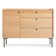 Peek 1 Door 3 Drawer Credenza storage BluDot White Oak 