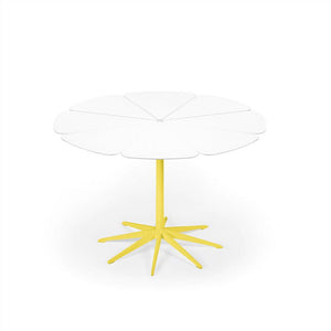 Petal Dining Table Outdoors Knoll White Petals Yellow 