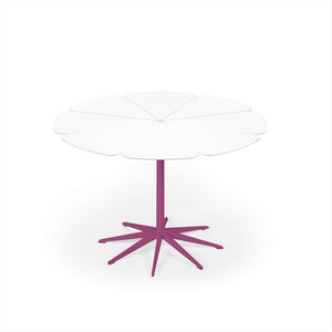 Petal Dining Table Outdoors Knoll White Petals Plum 