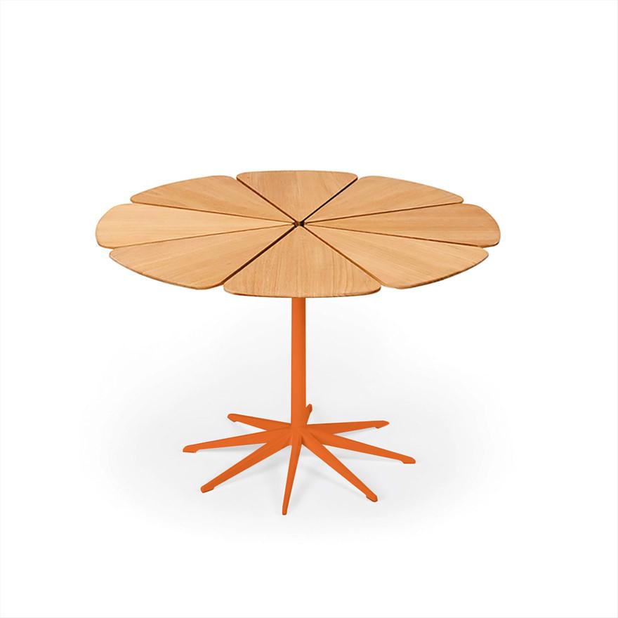 Petal Dining Table Outdoors Knoll Teak Petals +$81.00 Orange 