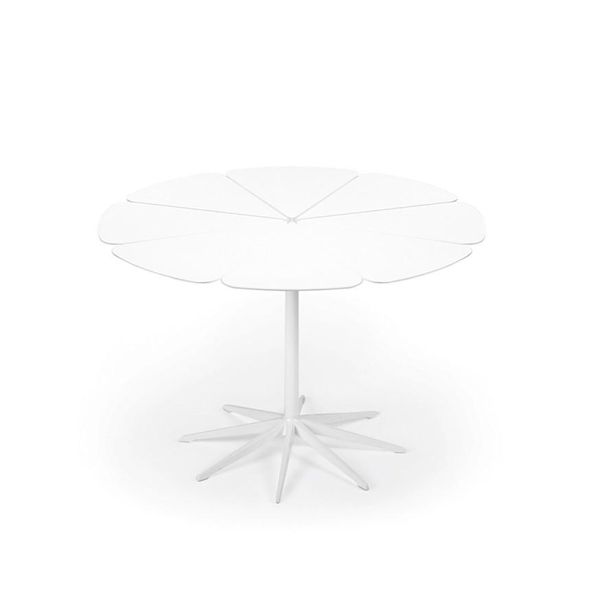 Petal Dining Table Outdoors Knoll White Petals White 