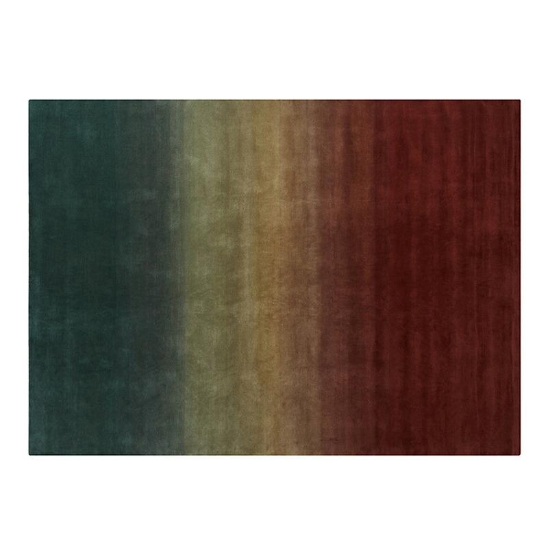 Degrade Rug Rug Gan Petrol-Wine 6’7" x 9’10" 