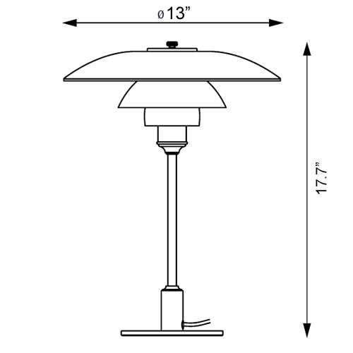 PH 3.5-2.5 Table Lamp Table Lamps Louis Poulsen 
