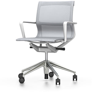 Physix task chair Vitra polished aluminum silver casters hard - unbraked for carpet