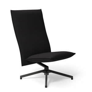 Pilot by Knoll™ - High Back Lounge Chair lounge chair Knoll Dark Grey Painted Delite fabric - Onyx 