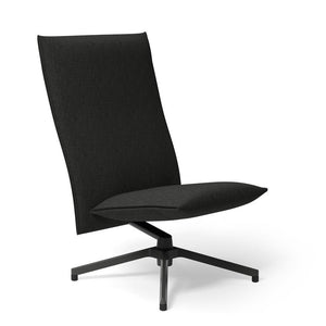 Pilot by Knoll™ - High Back Lounge Chair lounge chair Knoll Dark Grey Painted Delite fabric - Charcoal 