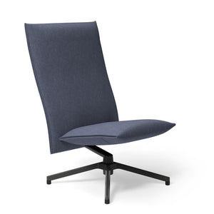 Pilot by Knoll™ - High Back Lounge Chair lounge chair Knoll Dark Grey Painted Delite fabric - Catalina 