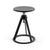 Piton Adjustable-Height Stool Stools Knoll Jet Black Jet Black 