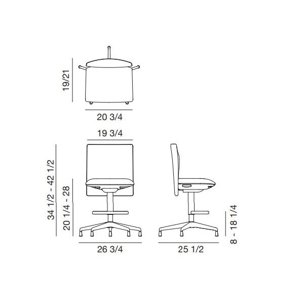 Planesit Stool 5 Ways On Glides Stools Arper 