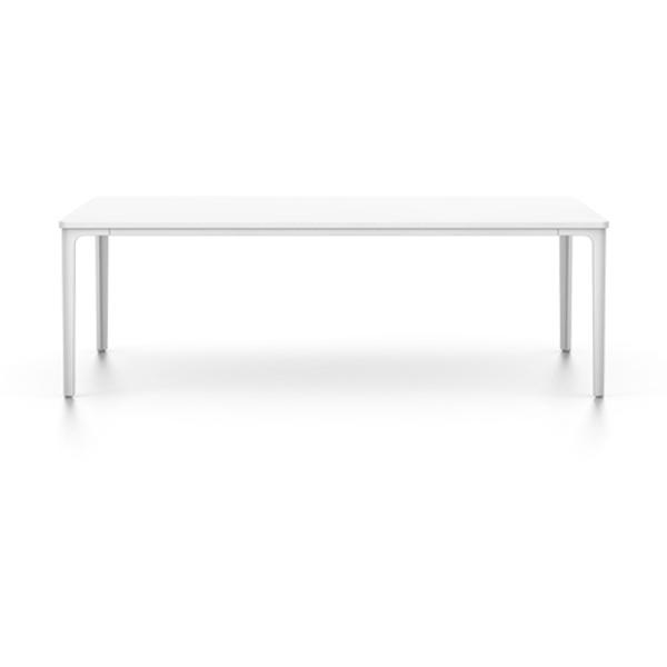 Plate Rectangular Table Coffee Tables Vitra 44.5"L x 28" W - MDF White Top - White Base 