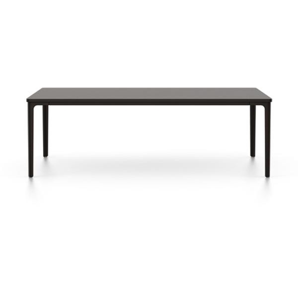 Plate Rectangular Table Coffee Tables Vitra 44.5"L x 28" W - MDF Chocolate Top - Chocolate Base 