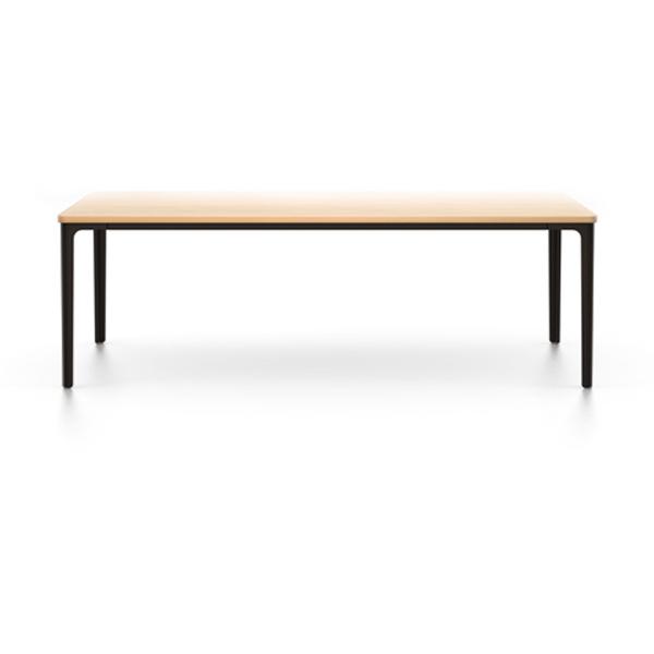 Plate Rectangular Table Coffee Tables Vitra 44.5"L x 28" W - Natural oak top - chocolate base 