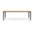 Plate Rectangular Table Coffee Tables Vitra 44.5"L x 28" W - Natural oak top - chocolate base 